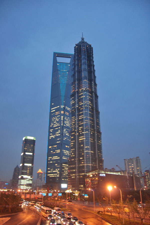 Shanghai Jinmao Tower Night View