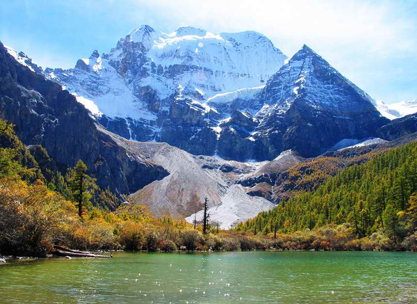 Daocheng Yading Lake And Mountain